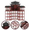 Chinese Inn Statue Ancient Building Model Miniature Japanese Pavilion Decorations Miniature Zen Garden Aquarium Bonsai Ornaments