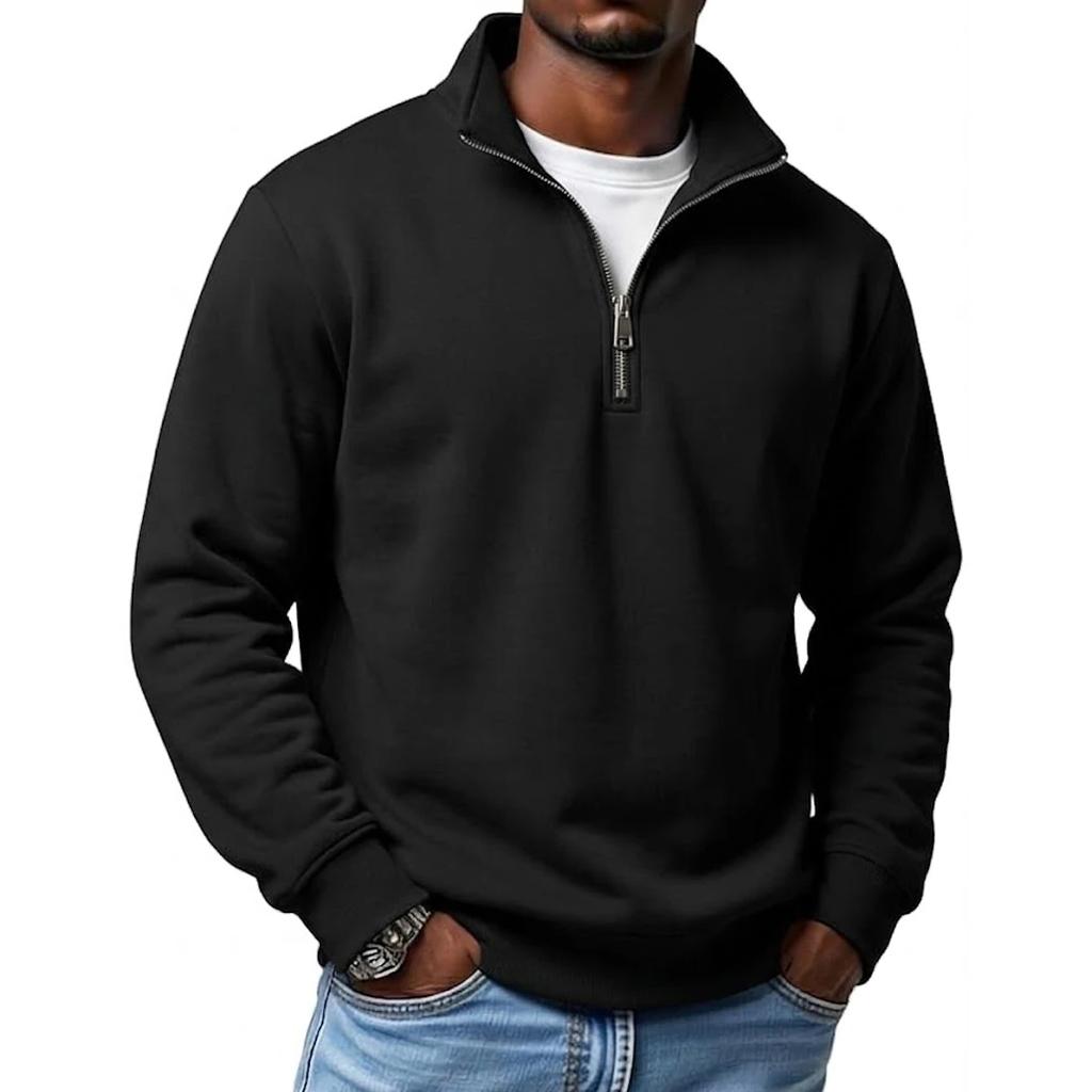 Sudaderas con cremallera de cuarto para hombre, sudaderas informales con media cremallera, sudaderas con capucha, tops para el gimnasio y tops diarios