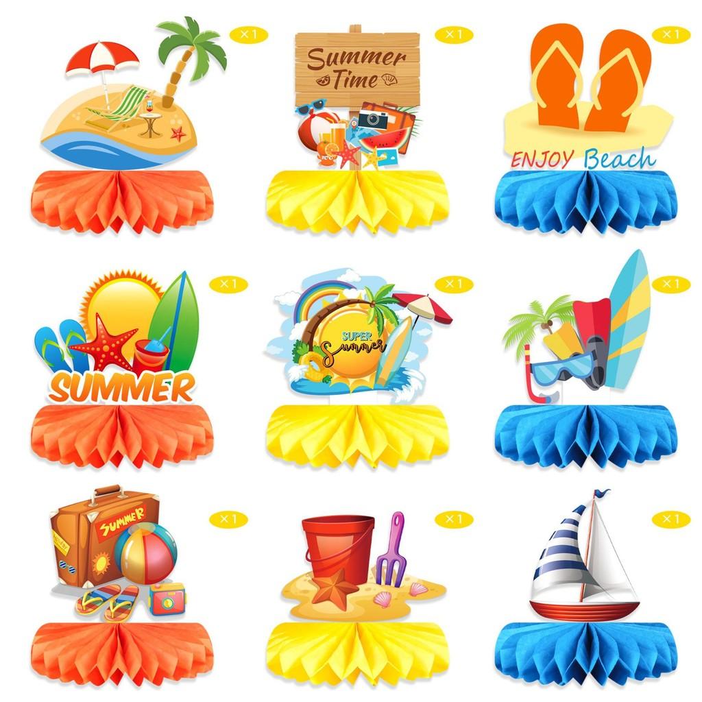 

Hawaiian Summer Honeycomb Accessories For Party Venue And Event Decorations