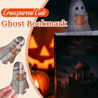 Transparentes Geister-Lesezeichen Halloween Niedlicher Geist Lesezeichen Gotisches Lesezubehör