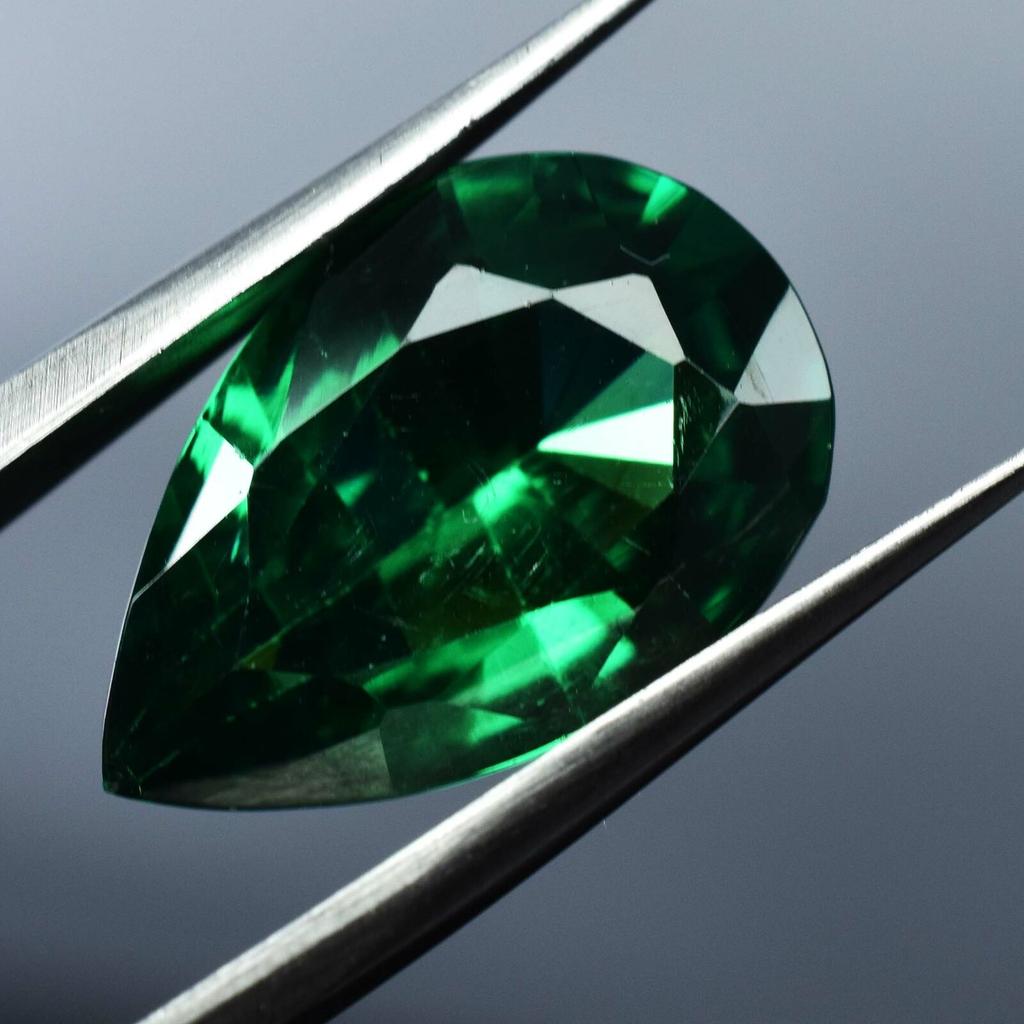 9 Ct Natural Garnet Pear Shape Green Certified Loose Gemstone Making Jewelry