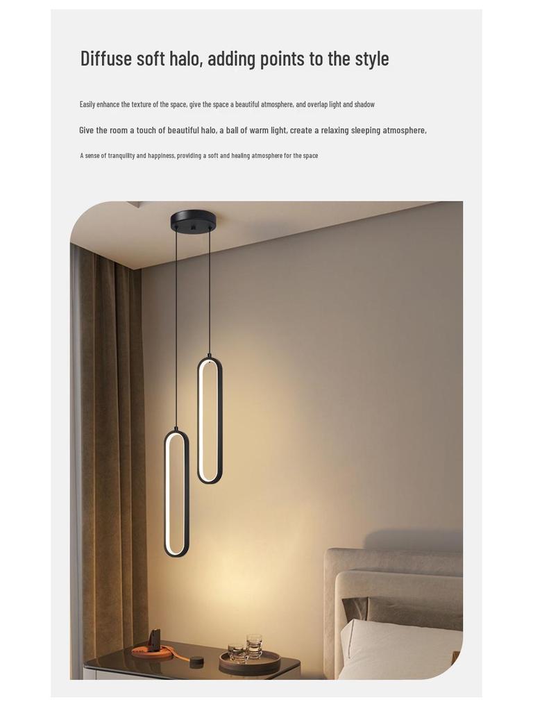 Nordický minimalistický moderný luster do spálne alebo obývacej izby