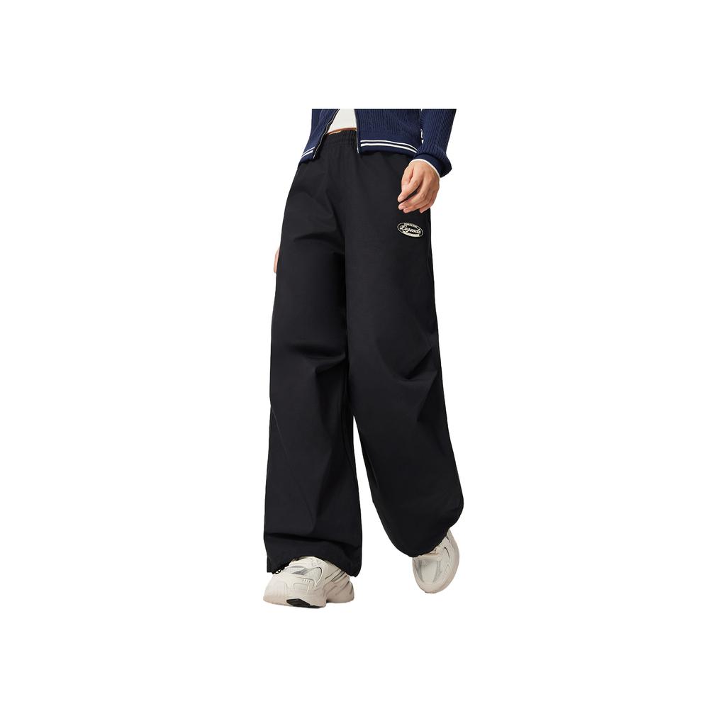 Li Ning Seria Lifestyle Sportowy Wiatroszczelne Wodoodporne Luźne Codzienne Spodnie Damskie spodnie AKXV414-2