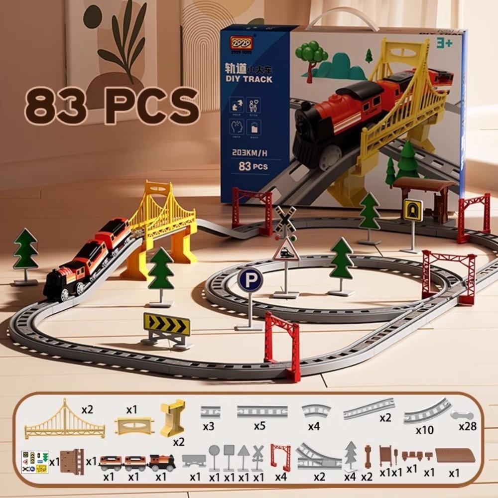 Assembling Design Electric Train Electric Powered Educational Model Set Children's Toys