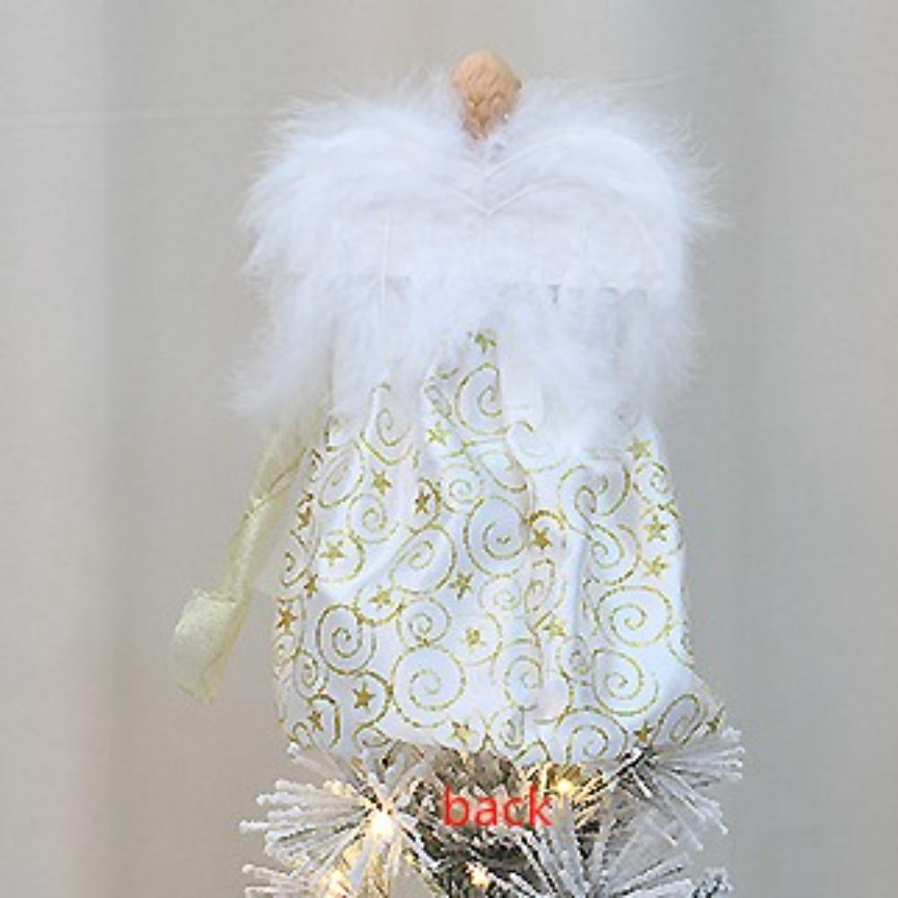 Delicate Angel Doll Tree Top Star Golden Christmas Angel Topper Christmas Tree Top