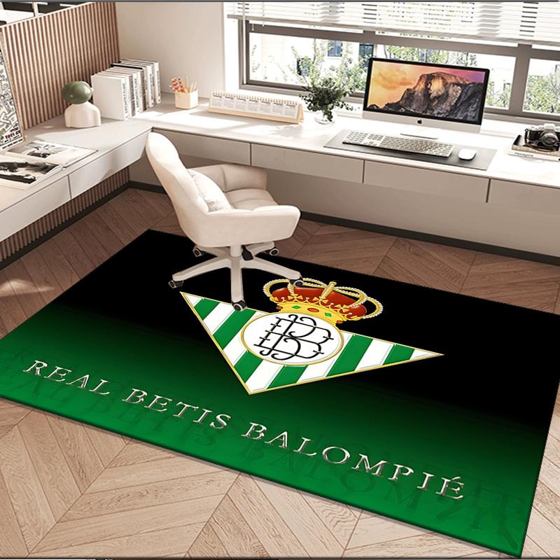 1PC rug Real Betis Crest Artwork Carpet, Chair Rug,Area Rug for Office Bedroom living rooms bedroom, Doormat decor Christmas fan gifts
