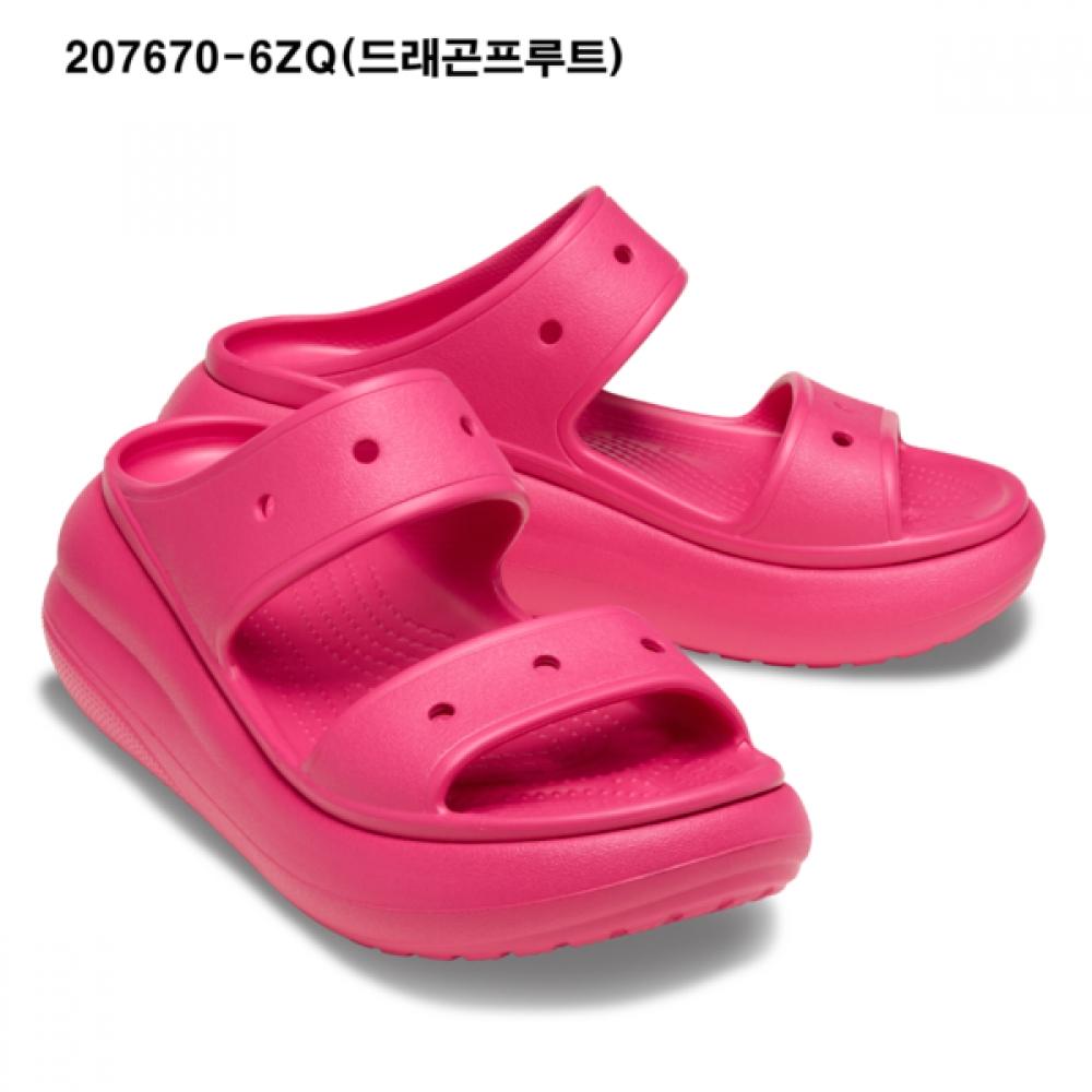 Crocs Unisex Crush Sandals 4 Types 207670 001 Other Crocs Sandals Slippers Gibbitz Chunky Heel High Heel Wedge Heels