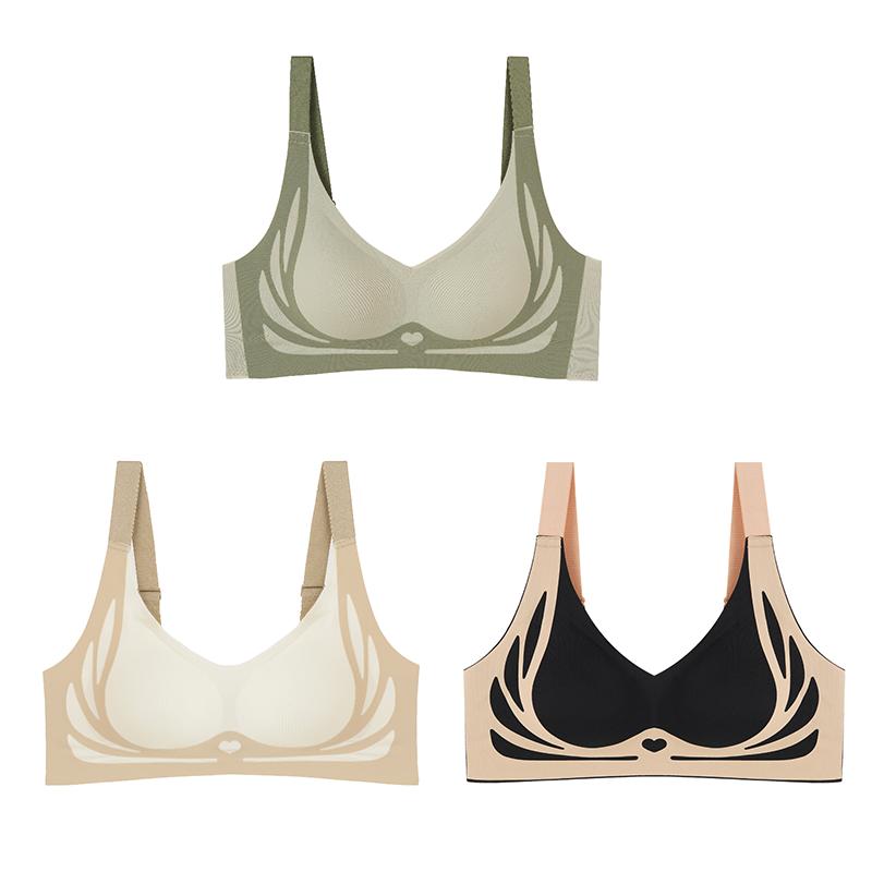 

Женский бюстгальтер для увеличения груди и увеличения груди, легкий, роскошный, приятный для кожи, дышащий, удобный, бесшовный, без стальных колец, нижнее белье 2XL дубильная кора