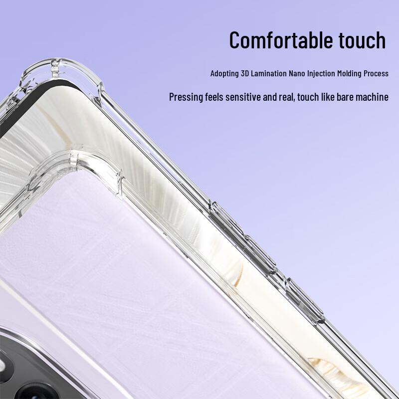 Luxury TPU Transparent Anti-Drop Case for Honor 100 Pro
