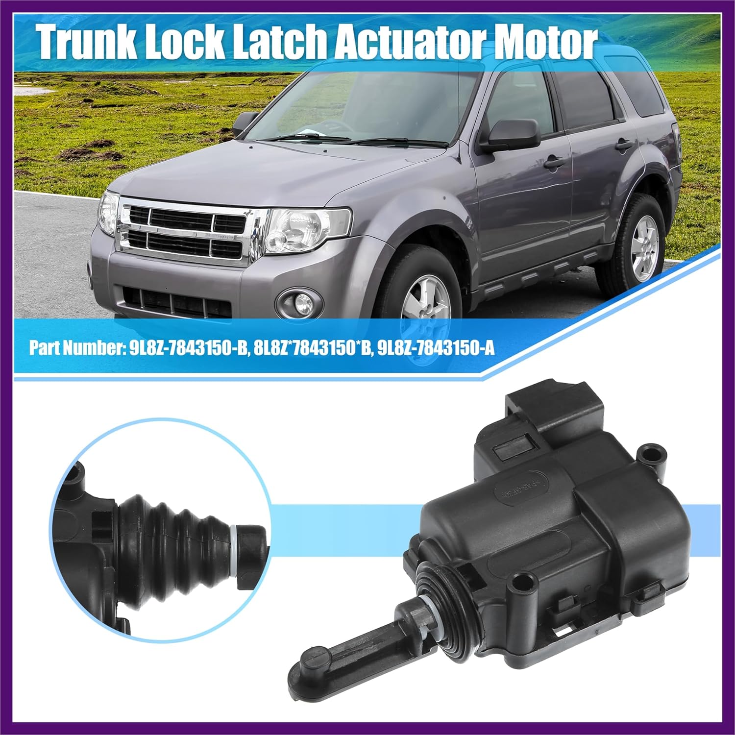 Привод замка задней двери багажника 9L8Z-7843150-B для Ford Escape 2009-2012 для Mazda Tribute 2008-2011 Привод замка задней двери багажника
