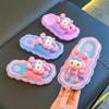 Children's slippers for girls in summer, cute cartoon indoor non-slip soft-soled slippers for girls, suitable for outdoor wear, parent-child matching