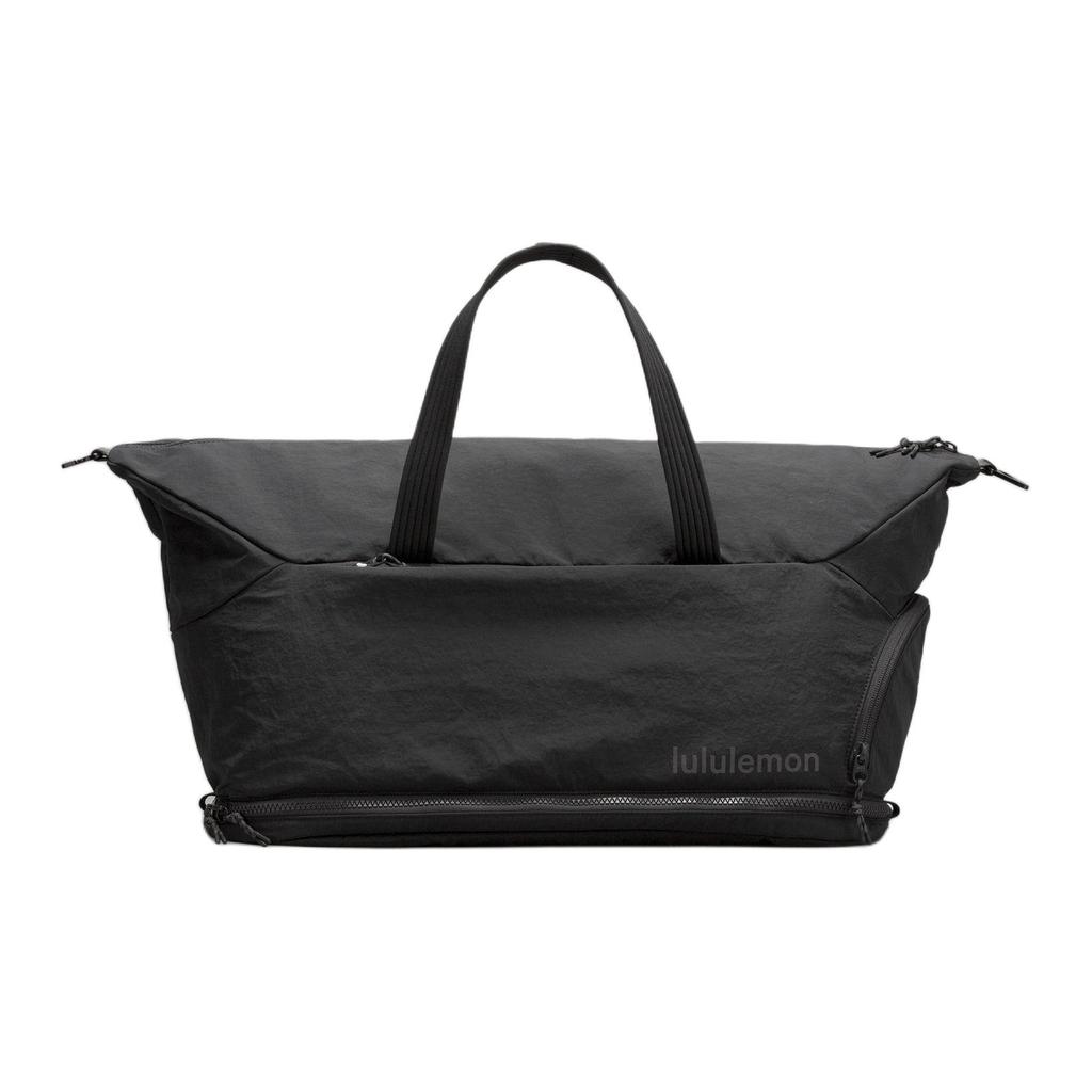 Lululemon Gym 30L Large Capacity Versatile Fitness Bag Recycled Nylon Unisex bags Black LU9BRKS-304464
