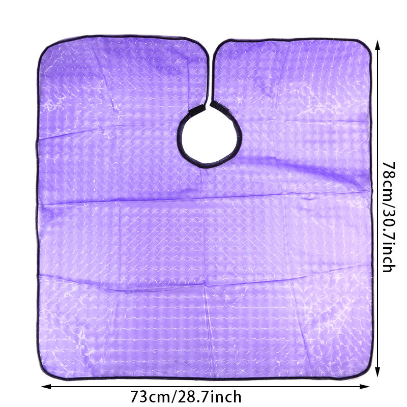 Salon Professional Large Textured Clear Waterproof Hair Coloring Cape For Hair Treatment Perm Styling And Protective Barrier Against Stains For Salon