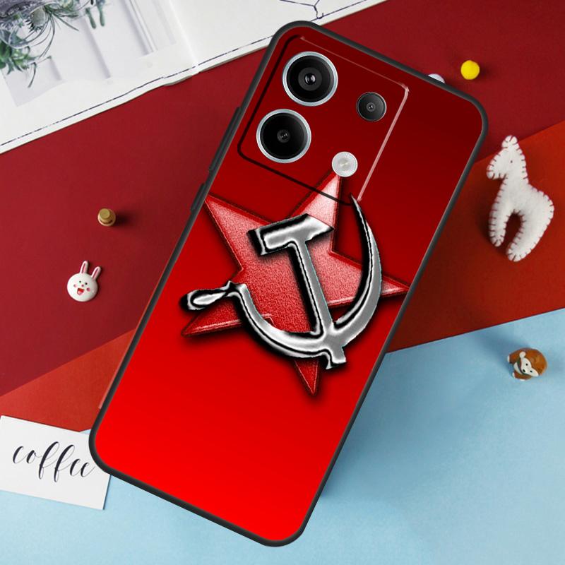 USSR Flag Soviet Union Case For Xiaomi Redmi 13C 12C 10C 9C 10A Redmi Note 11 9 10 12 13 Pro 9S 10S 11S 12S Cover