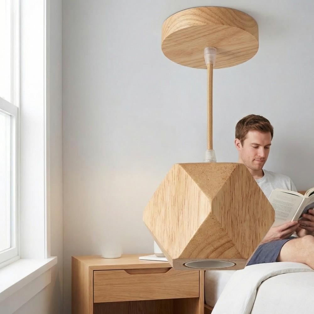 Modern Simple Lamp Base Irregular Wooden Light Holder Creative Lamp Holder  Home Lighting