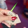 New Creative Poker Ace Spade Lighter Windproof Straight Metal Men's Personalized Small Gift