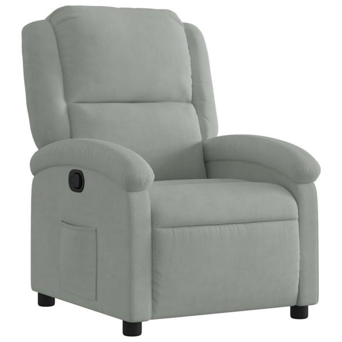 VidaXL Fauteuil Inclinable, Chaise de Relaxation avec Dossier et Repose-Pied, Siège Inclinable, Fauteuil TV de Salon, 371797