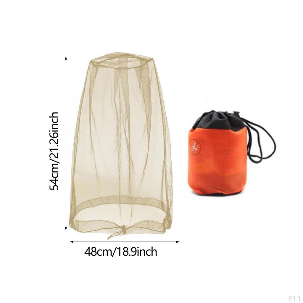 Ansiktsnät med förvaringspåse, Mjukt nät för resor och utomhusaktiviteter