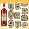 Halloween Vintage Wine Bottle Labels With Removable Stickers For Party Decor And Event Setup