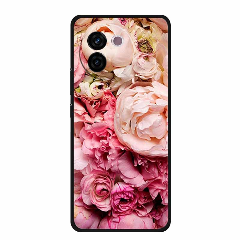 For Vivo V30e Case Popular Black Silicone Soft Back Cover Case For Vivo V30e Phone Case Cover V 30 e V 30e V30 e Coque Funda Bag