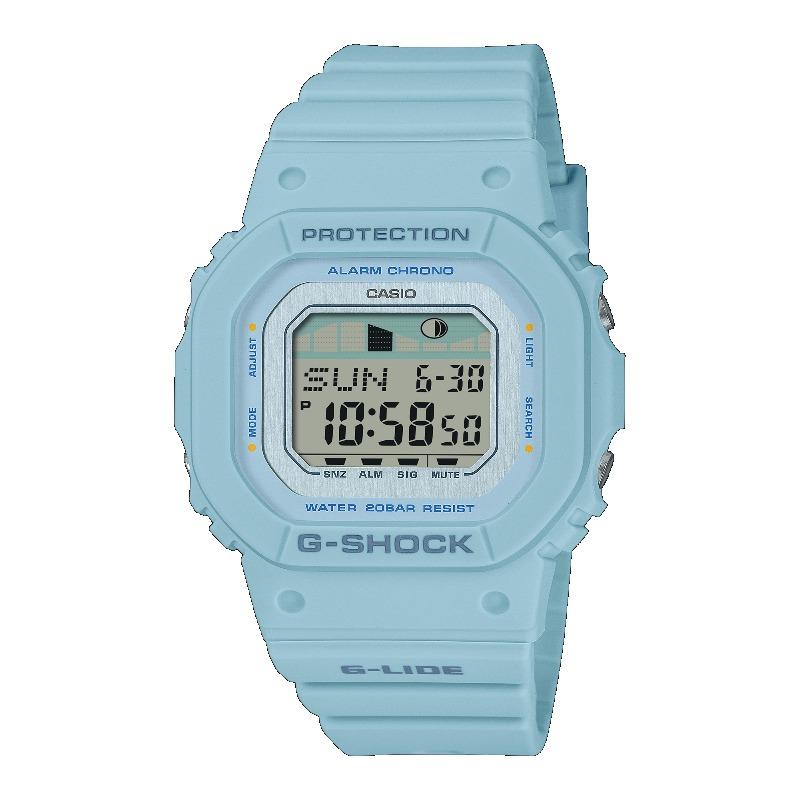 

Casio G-SHOCK Men s Resin 200M Water Resistant Shock Resistant Alarm Quartz Watch GLX-S5600-2 синий