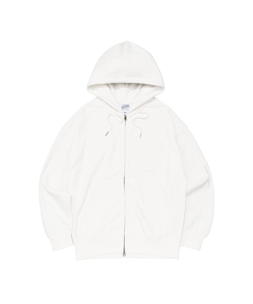 Becanvas Becanvas Special Interlock Overfit Hood Zip-Up (White)