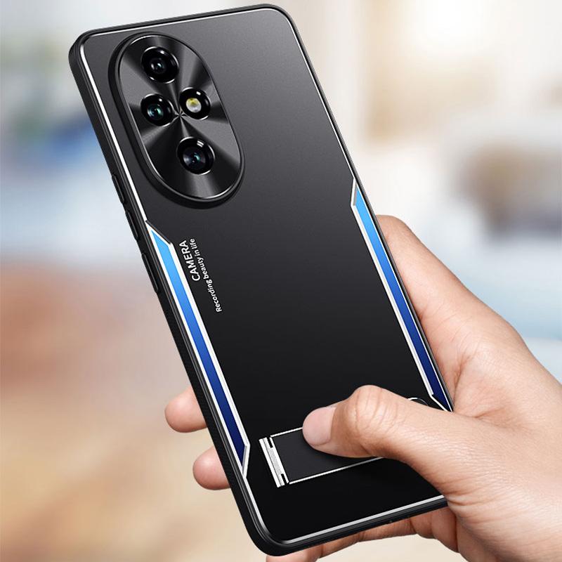 Etui na Honor 200 5G Stop Aluminium+TPU Wstrząsoodporne Ochronne Etui na Telefon