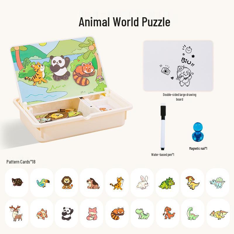 2025 Bestseller Magnetic Puzzle for Kids - Enhancing Intelligence & Early Education for 6-Year-Old Boys & Girls