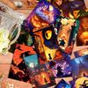 50 Halloween-Themed Jack-O-Lanterns, Witch Wall Cards, Background Decoration, Holiday Gift Cards For Children