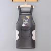 New Transparent TPU Apron: Waterproof, Oil-Resistant, Dirt-Resistant Cartoon Protective Waist Cover.