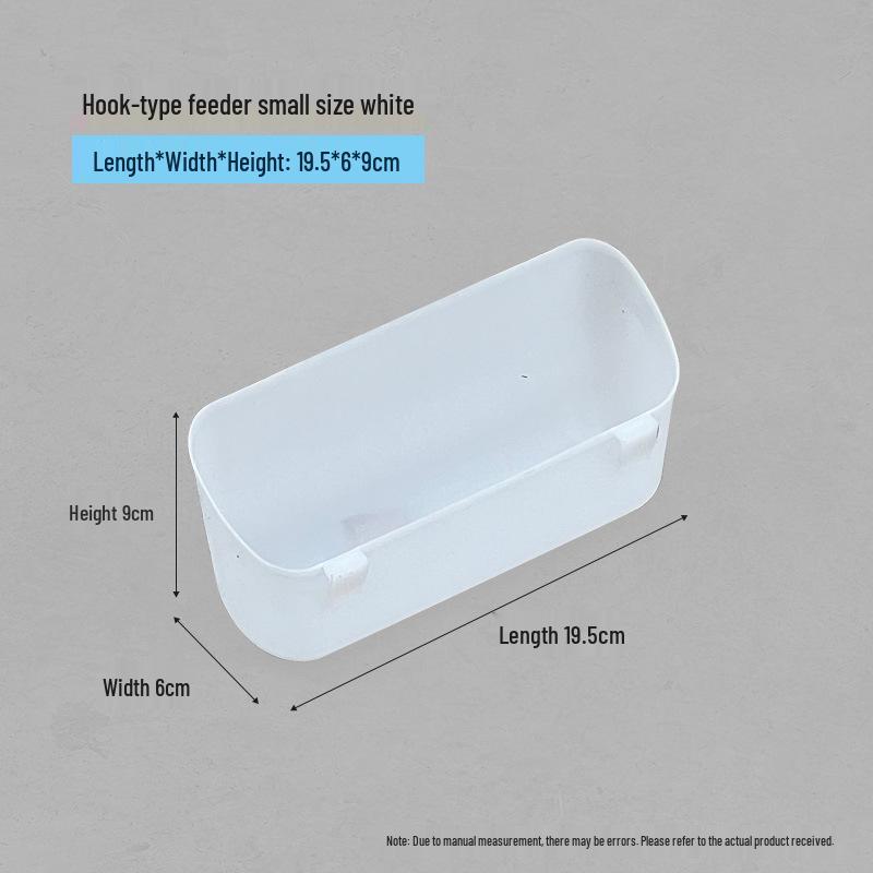 

Rectangular Hanging Poultry Feed and Water Trough for Chickens, Ducks, and Quails