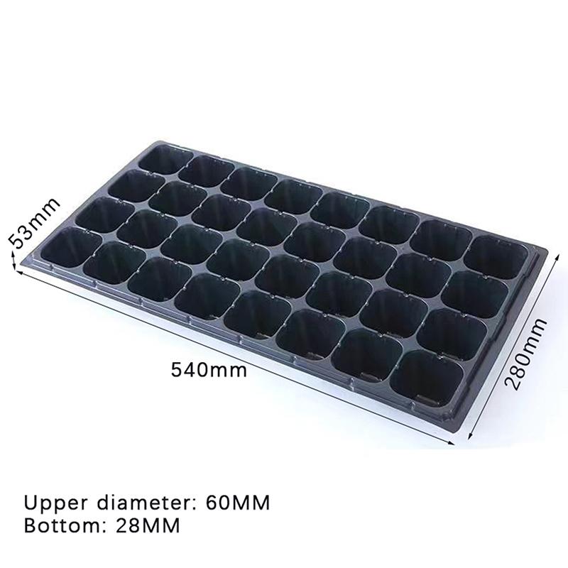 60g/6 Packages Of Seedling Tray Planting Tray Porous Box To Deepen The Balcony Seedling Cutting Vegetables Thickened Hole Tray