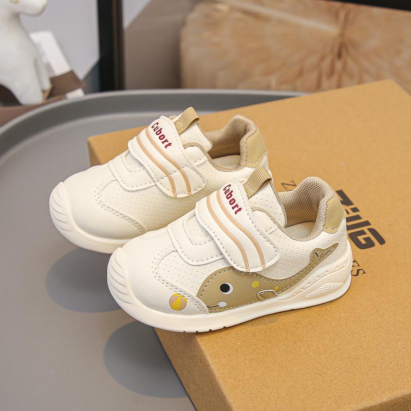 Baby Walking Shoes Toes Capped Comfortable Toddler Running Shoes Soft Sole 2025 New Fashion Kids Flat Shoes Non-slip Cute Trendy