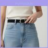 Classic Leather Belt For Women With Alloy Buckle And Vintage Matte Finish For Casual And Office Wear