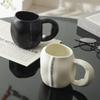 Nordic Matte Ceramic Mug Creative Hand-Squeezed Irregular Ceramic Cup Household Coffee Cup Breakfast Cup Milk Cup