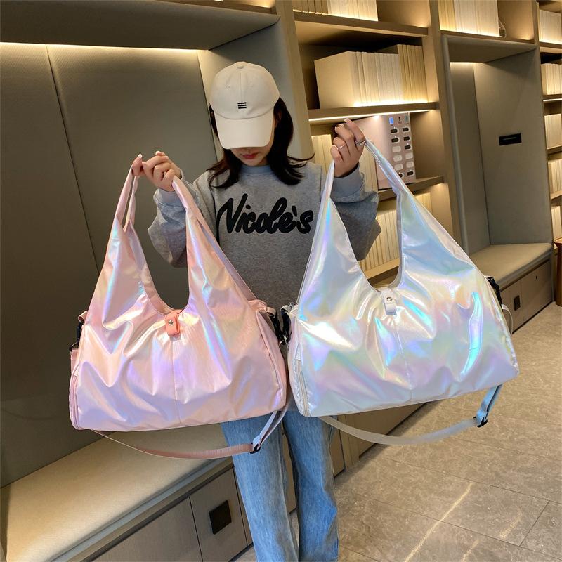 New Large-capacity Oblique Span Fitness Bag, Independent Shoe Compartment, Dry and Wet Separation Yoga Bag, Short-distance Business Trip Travel Bag