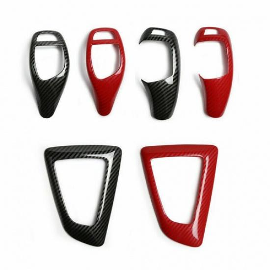 1pc For BMW F34 F35 3gt 5gt Series Carbon fiber style Car Gear Shift trim decals