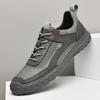 Non-Slip Men Hiking Shoes Outdoor Mens Trail Running Shoes Outdoor Sneakers Breathable Leather Trainers Lace-Up Walking Footwear