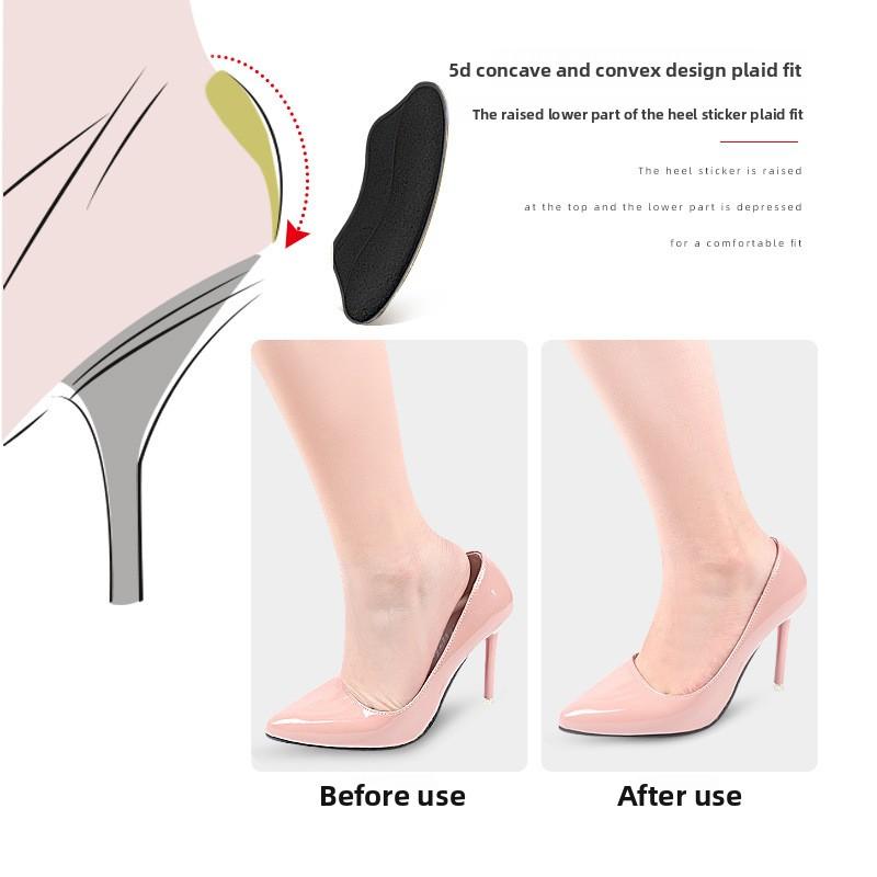 Set, Sponge Heel Sticker, High Heels Anti-heel Sticker, Soft Anti-wear Adjustment Code, Feel Free To Stick Half A Size Pad
