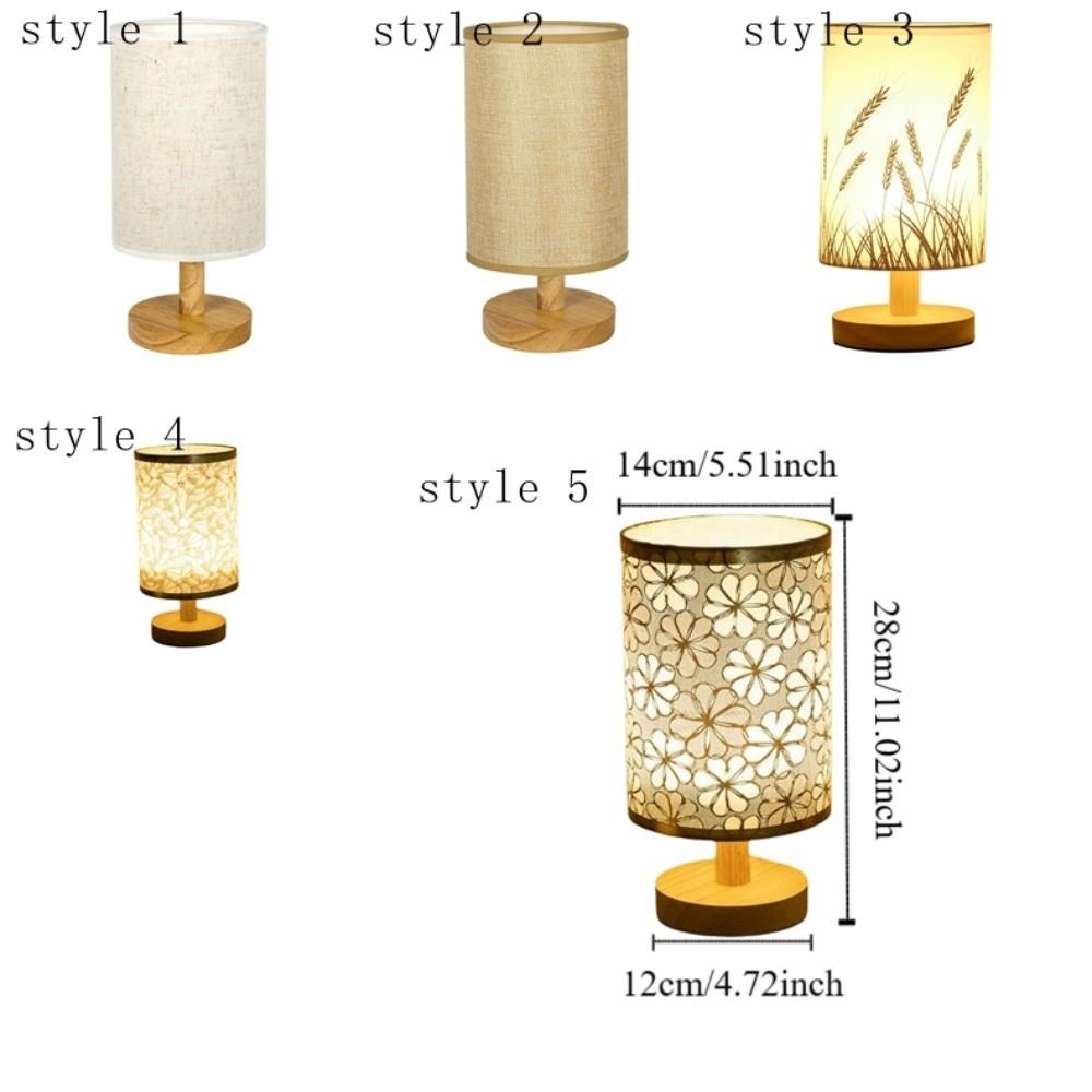 Linen Bedside Lamp Dimmable Desk Lamp Home Decor Nightstand Lamp  Desk Use