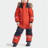 Kinder Unisex Skianzug mit Kapuze Einteiliger Skianzug Atmungsaktiv Wasserdicht Winddicht