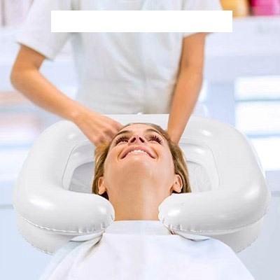 Aufblasbares Shampoo-Pad Doppellagig Verdickt Waschbecken Patientenbett Pflege Reinigung Und Faltung Des Shampoo-Beckens