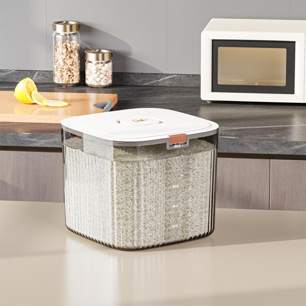 

5/10/15 кг Герметичный контейнер для риса Ведро для риса большой вместимости Новое ведро для хранения порошка 15kg