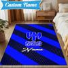 Custom Name Al FC Crest Rug for Living Room, Game Rooms, Office, Bedroom, Floor Mat Playful Design, fan gifts Christmas decor