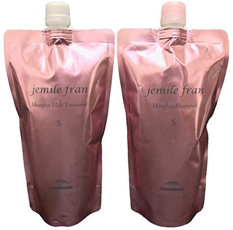 

Milbon Jemile Fran Heat Gloss S Шампунь 400 мл Лечение 400 г Сменный набор [jemile fran]