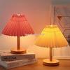 Pleated Nordic Style Table Lamp for Bedroom, Bedside, or Dormitory Décor