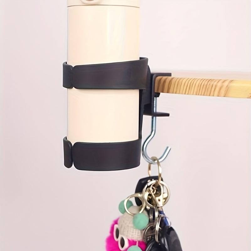 1ks Minimalistický stolní držák na pohár - Prostorově úsporný stojan na lahve s nápoji se zabezpečeným upínacím designem, odolný a snadno čistitelný