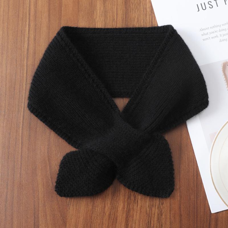 Autumn Winter Scarf Minimalist Solid Color Knitted Small Scarf Winter Neck Scarf Outdoor Skiing Gifts For Women Outdoor Cycling