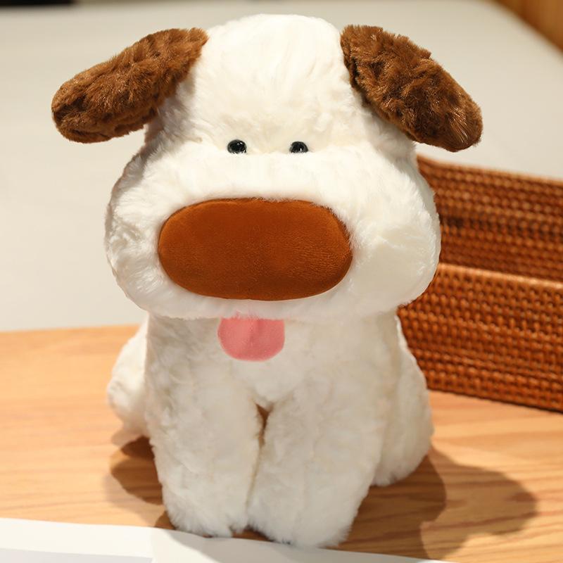 Sitting Puppy Dog Doll Plush Toy Teddy Dog Doll Children's Accompaniment Soothing Pillow Muppet Doll