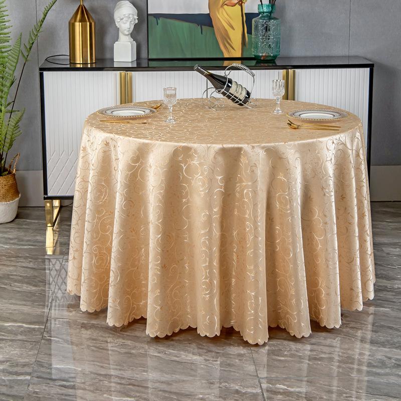 Round Table Tablecloth European Restaurant Hotel Table Tablecloth Tablecloth Decorative Table Mat Table Mat Cloth